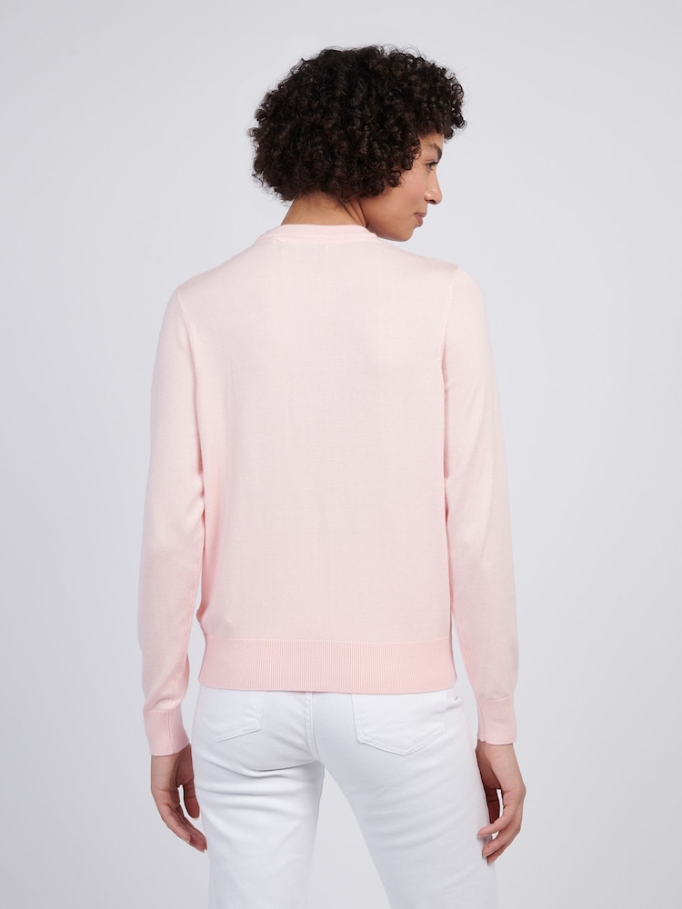 U.S. Polo Assn Pink Womens Crew Neck Jumper - Image 2 of 4