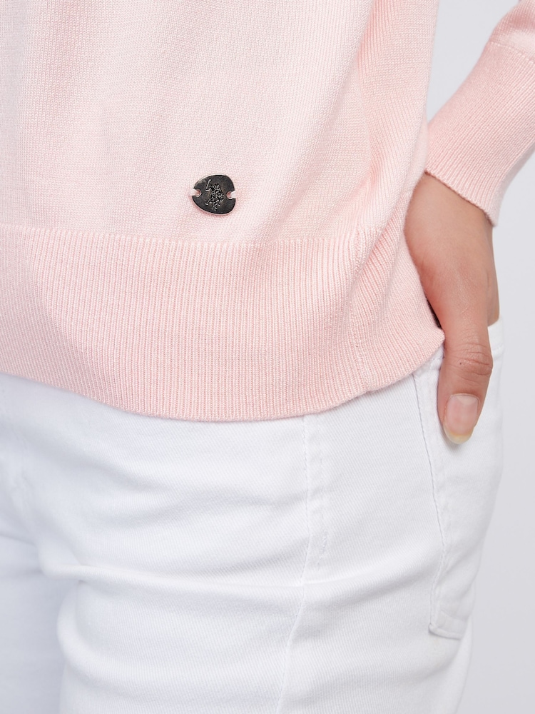 U.S. Polo Assn Pink Womens Crew Neck Jumper - Image 4 of 4