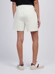 U.S. Polo Assn Cream Womens Pintuck Tipped Sweat Shorts - Image 4 of 4