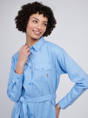 U.S. Polo Assn Blue Womens Shirt Dress - Image 2 of 8
