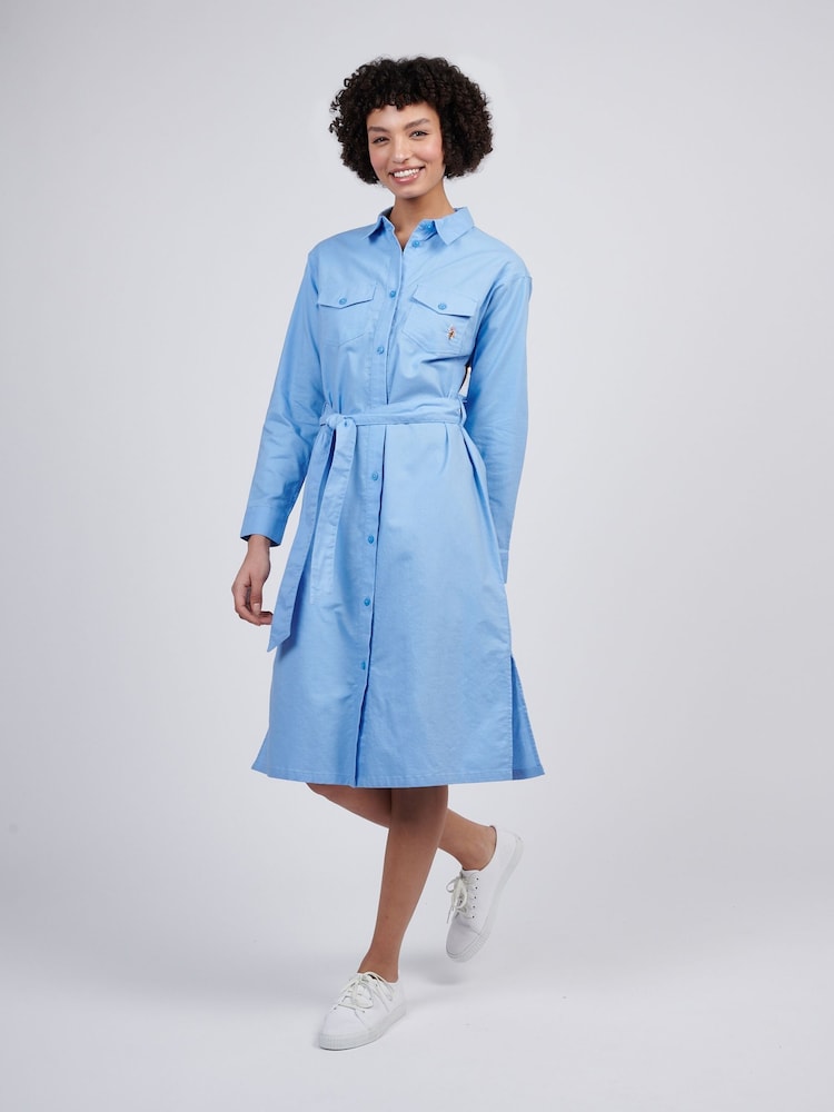 U.S. Polo Assn Blue Womens Shirt Dress - Image 3 of 8