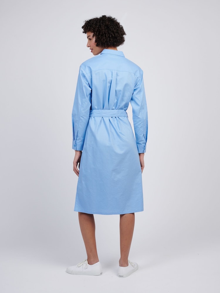 U.S. Polo Assn Blue Womens Shirt Dress - Image 4 of 8