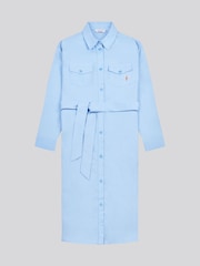 U.S. Polo Assn Blue Womens Shirt Dress - Image 6 of 8