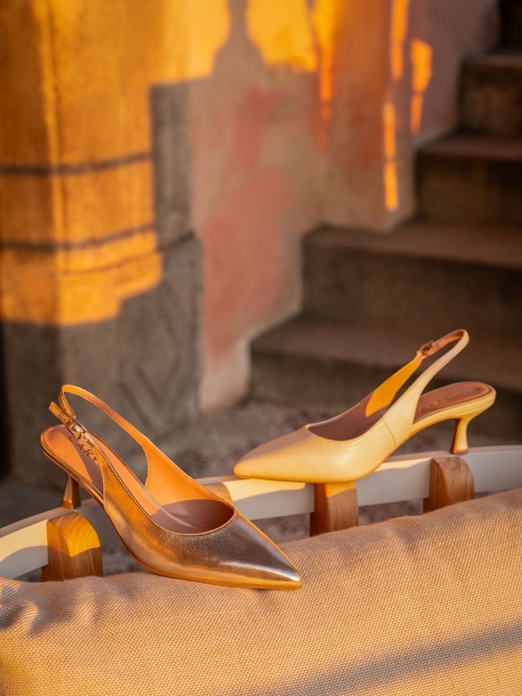 zlata (barva); zlato - Čevlji z odprto peto Carvela Allegra - Slika 1 iz 6