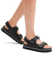 Carvela Black Denim Dazzle Sandals - Image 1 of 4