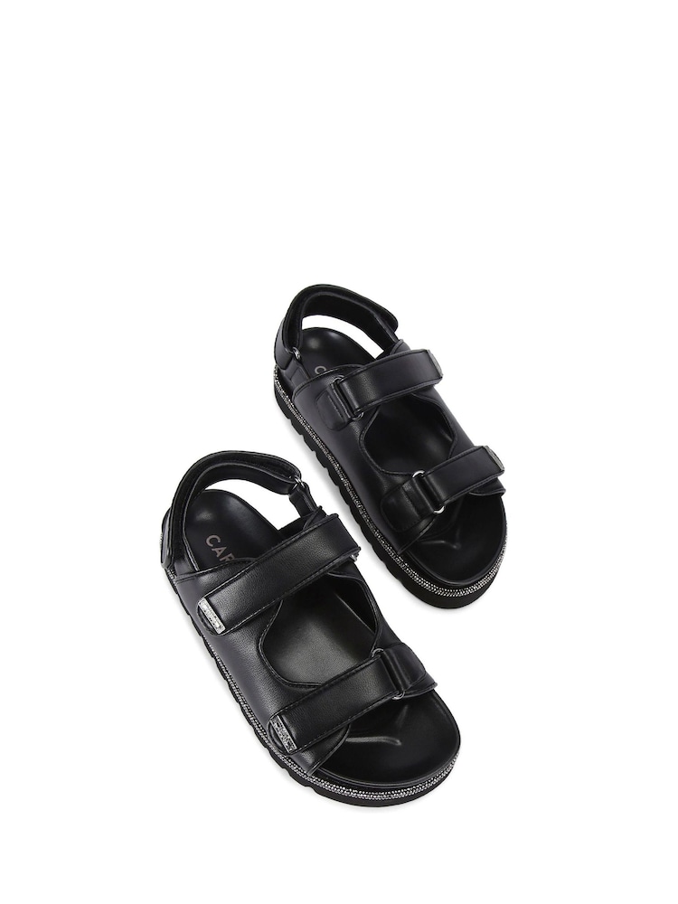 Carvela Black Denim Dazzle Sandals - Image 2 of 4