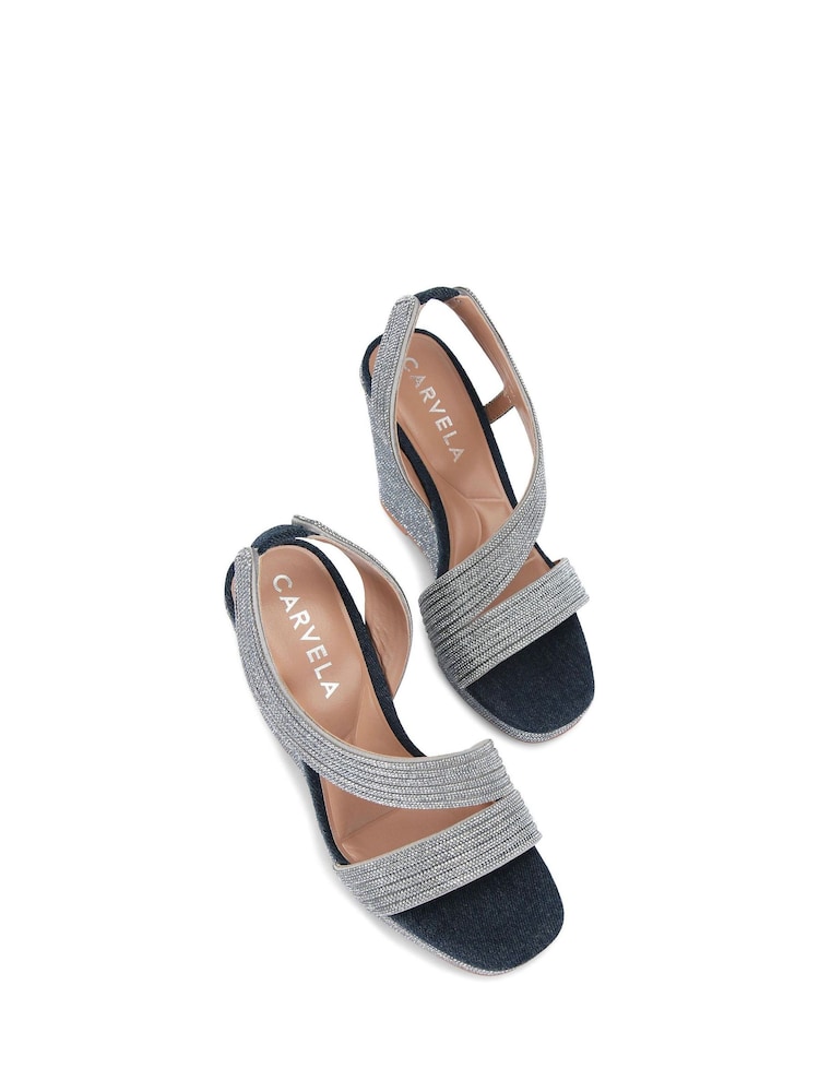 Blau - Carvela Gala Wedge Sandals - Bild 2 von 4 Blau - Carvela Gala Wedge Sandals - Bild 2 von 4