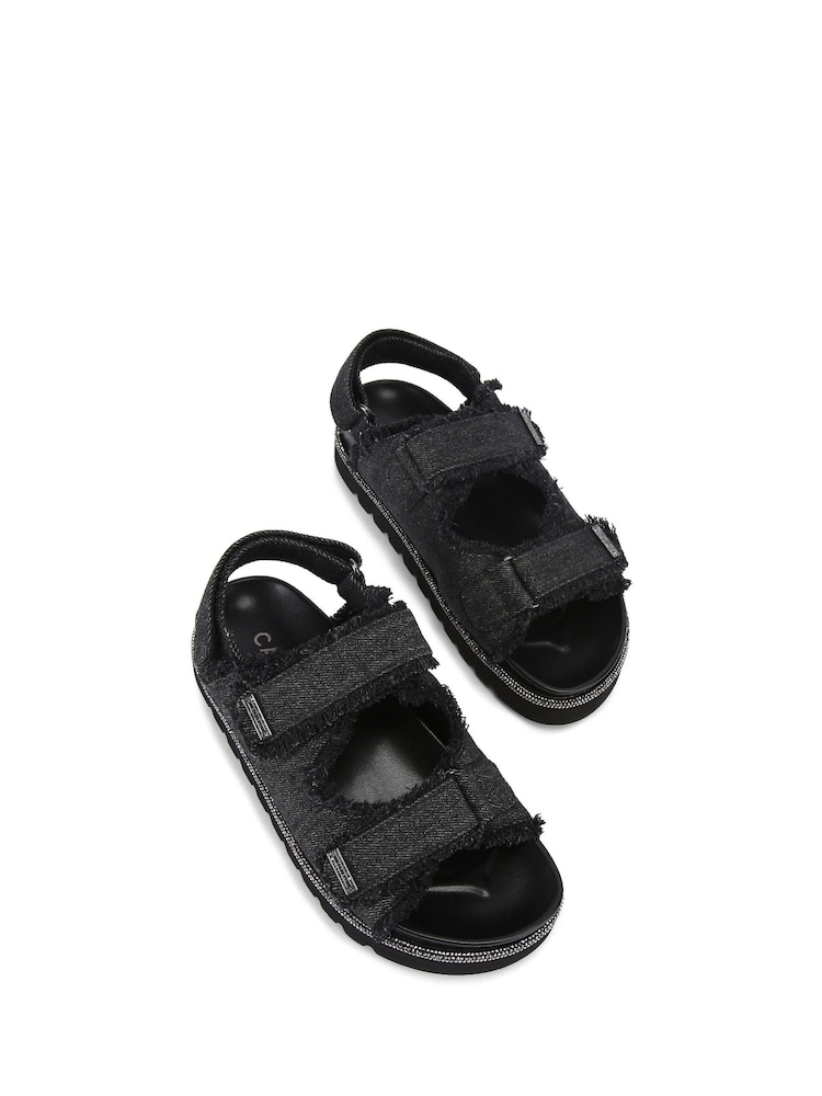Carvela Black Denim Dazzle Sandals - Image 2 of 4