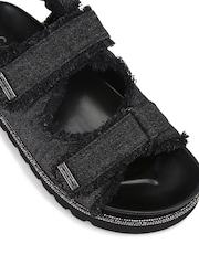 Carvela Black Denim Dazzle Sandals - Image 4 of 4