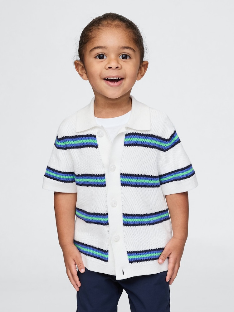 Gap White Crochet Cabana Shirt (6mths-5yrs) - Image 1 of 4