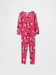 Gap Pink Minnie Mouse Disney Brushed Cotton Long Pyjamas (6mths-5yrs) - Image 1 of 2