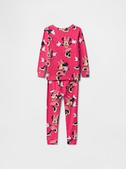 Gap Pink Minnie Mouse Disney Brushed Cotton Long Pyjamas (6mths-5yrs) - Image 2 of 2