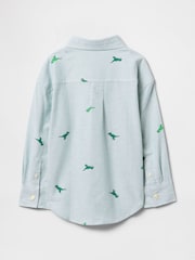 Gap Blue Striped Oxford Oversized Shirt (6mths-5yrs) - Image 3 of 4