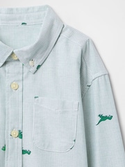 Gap Blue Striped Oxford Oversized Shirt (6mths-5yrs) - Image 4 of 4