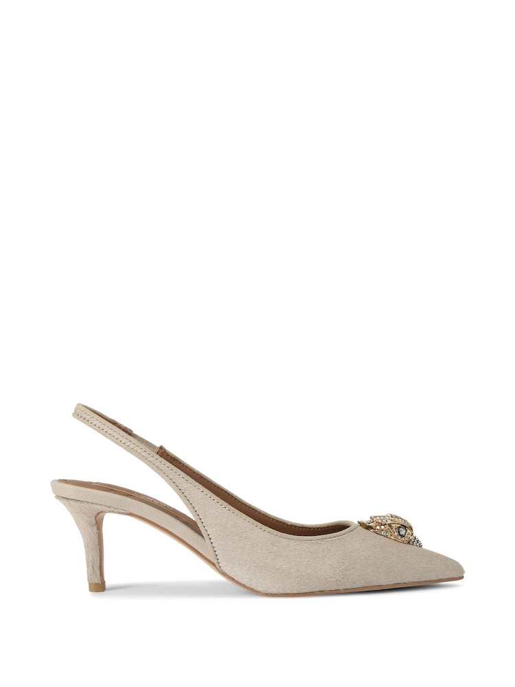 Kurt Geiger London Belgravia Eagle Sling Back Shoes - Image 2 of 5