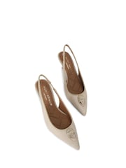Kurt Geiger London Belgravia Eagle Sling Back Shoes - Image 3 of 5