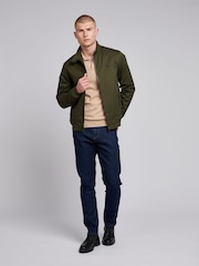 U.S. Polo Assn Green Mens Twill Harrington 100% Cotton Jacket - Image 3 of 11