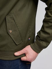 U.S. Polo Assn Green Mens Twill Harrington 100% Cotton Jacket - Image 5 of 11