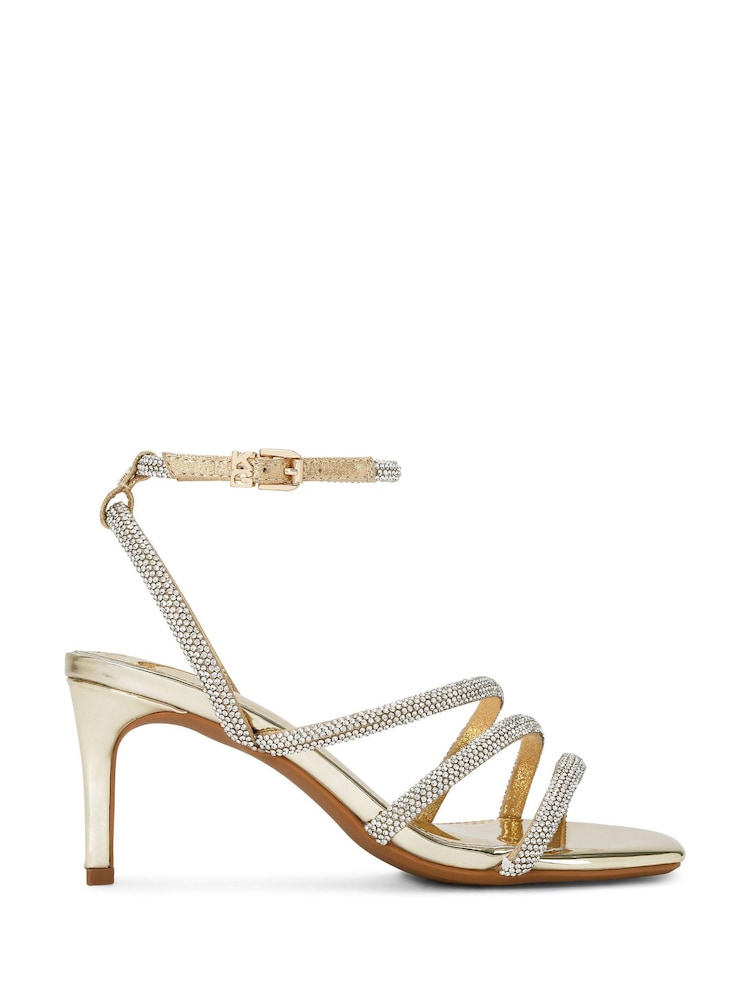 Kg Kurt Geiger Gold Savanna Low3 Sandals - Image 1 of 5