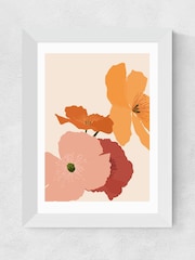 East End Prints White Autumn Wildflowers Framed Art Print - Image 2 of 3
