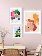East End Prints White Autumn Wildflowers Framed Art Print - Image 3 of 3