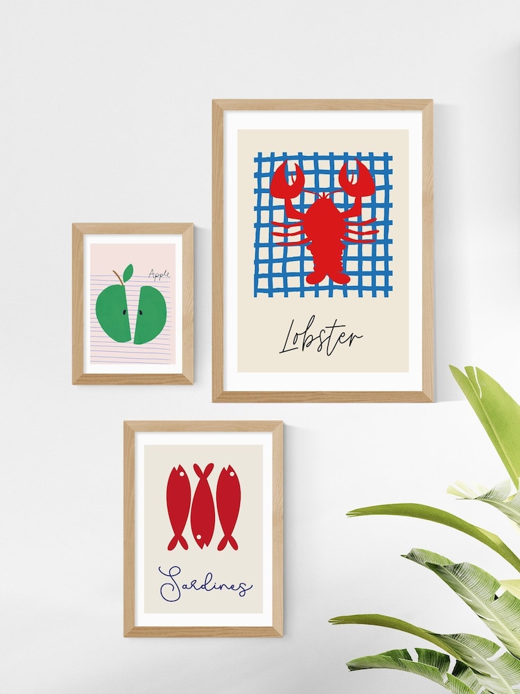 East End Prints Oak Lobster Framed Art Print - Image 3 of 3 East End Prints Oak Lobster Framed Art Print - Image 3 of 3