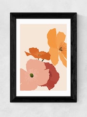 East End Prints Black Autumn Wildflowers Framed Art Print - Image 2 of 3