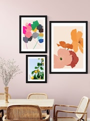 East End Prints Black Autumn Wildflowers Framed Art Print - Image 3 of 3