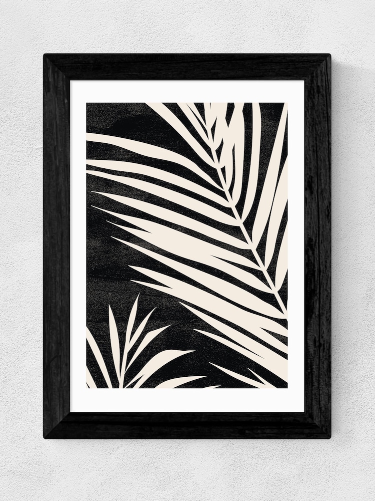 East End Prints Black Moody Palm Fronds Framed Art Print - Image 2 of 5 East End Prints Black Moody Palm Fronds Framed Art Print - Image 2 of 5