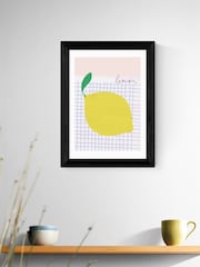East End Prints Black Big Lemon Framed Art Print - Image 1 of 5