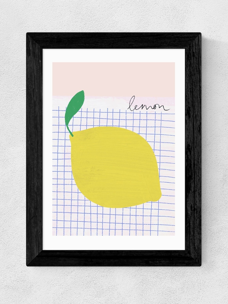 East End Prints Black Big Lemon Framed Art Print - Image 2 of 5