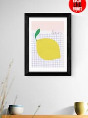 East End Prints Black Big Lemon Framed Art Print - Image 4 of 5