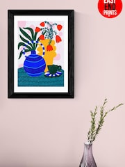 East End Prints Black Tulips and Coffee Framed Art Print - Image 4 of 5