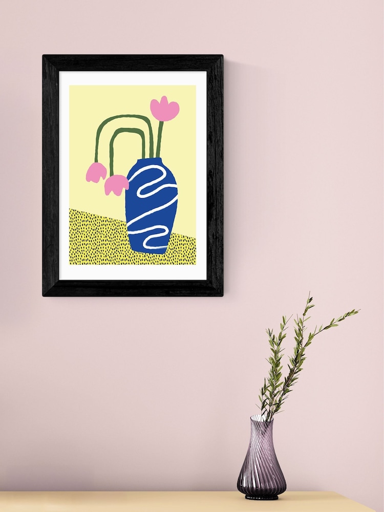 East End Prints Black Wilted Flowers Framed Art Print - Image 1 of 5