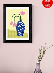 East End Prints Black Wilted Flowers Framed Art Print - Image 4 of 5