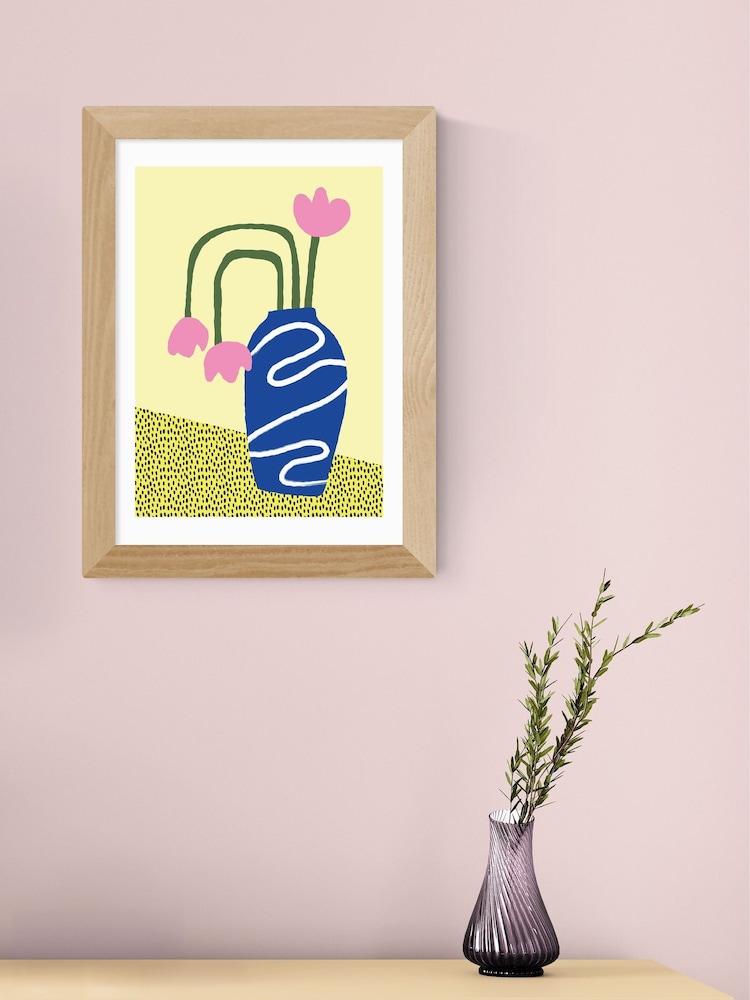 East End Prints Oak Wilted Flowers Framed Art Print - Image 1 of 5