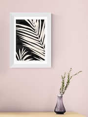 East End Prints White Moody Palm Fronds Framed Art Print - Image 1 of 5