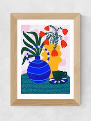 East End Prints Oak Tulips and Coffee Framed Art Print - Image 2 of 5