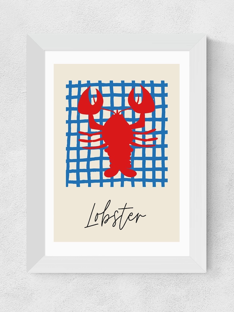East End Prints White Lobster Framed Art Print - Image 2 of 5