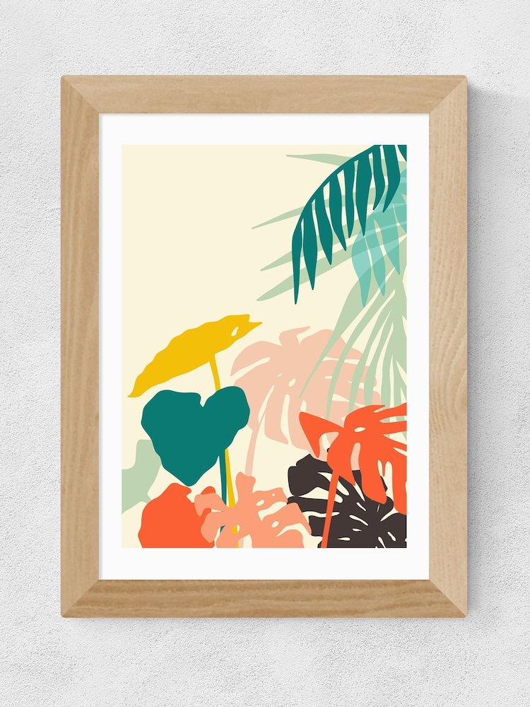 East End Prints Oak Tropical Nature Framed Art Print - Image 2 of 5 East End Prints Oak Tropical Nature Framed Art Print - Image 2 of 5