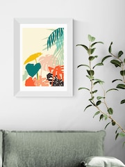 East End Prints White Tropical Nature Framed Art Print - Image 1 of 5