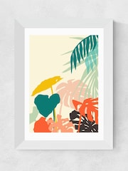 East End Prints White Tropical Nature Framed Art Print - Image 2 of 5