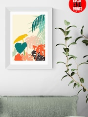 East End Prints White Tropical Nature Framed Art Print - Image 4 of 5