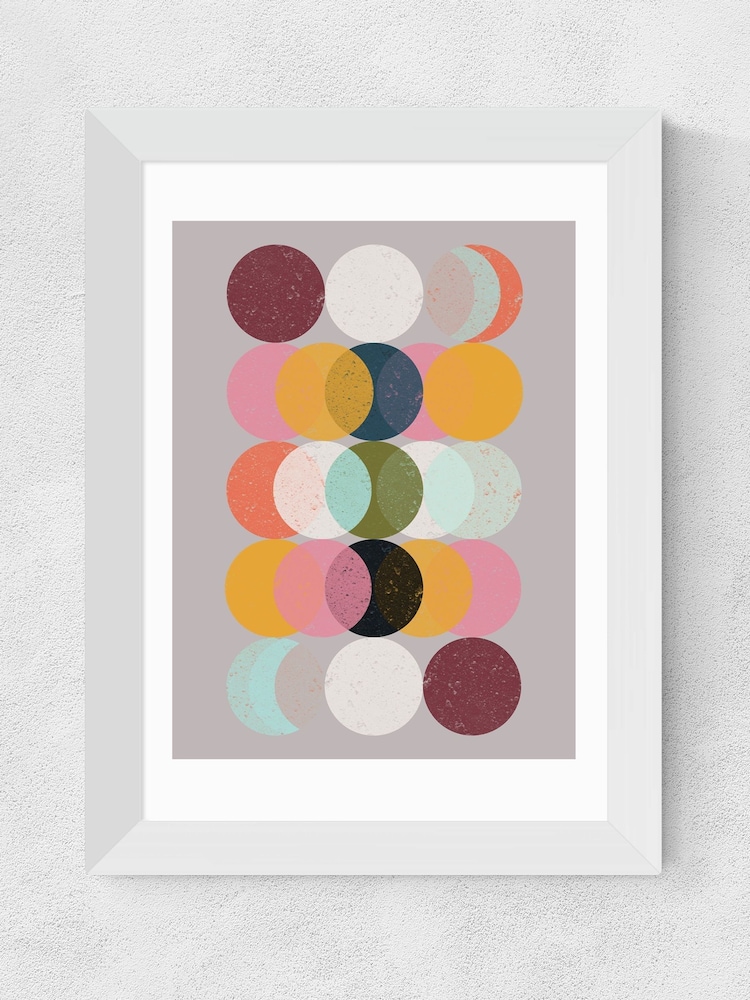 East End Prints White Moods and Moons Framed Art Print - Image 2 of 5