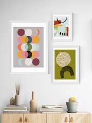 East End Prints White Moods and Moons Framed Art Print - Image 3 of 5