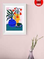 East End Prints White Tulips and Coffee Framed Art Print - Image 4 of 5