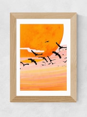 East End Prints Oak Time Flies Framed Art Print - Image 2 of 3