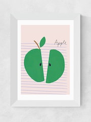 East End Prints White Big Green Apple Framed Art Print - Image 2 of 3