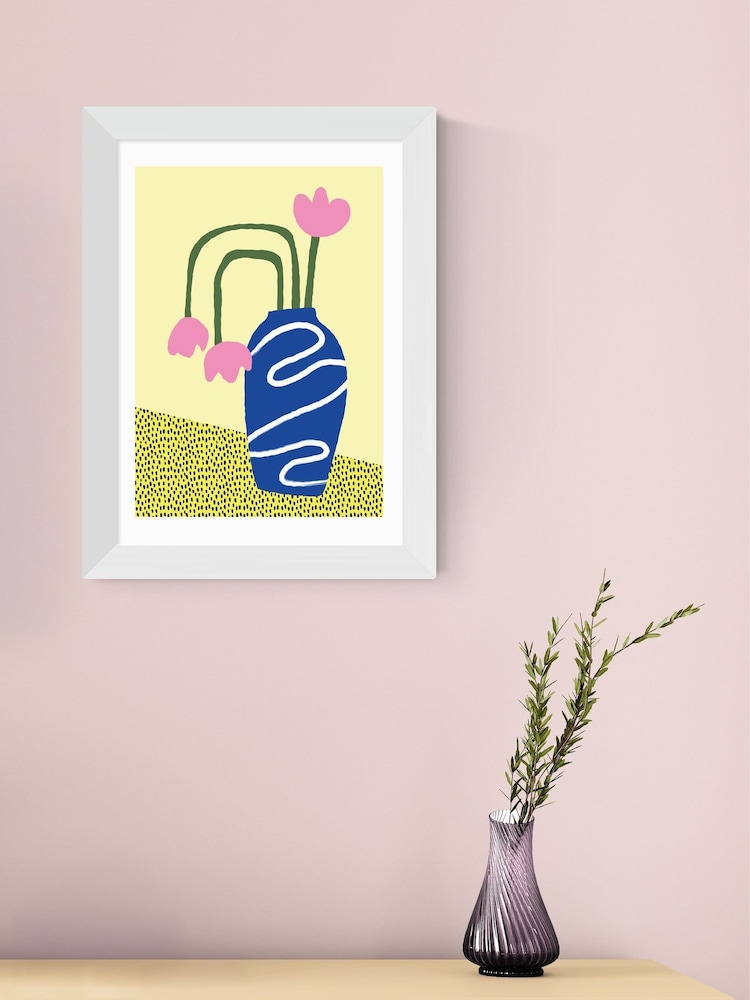 East End Prints White Wilted Flowers Framed Art Print - Image 2 of 3