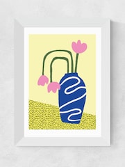 East End Prints White Wilted Flowers Framed Art Print - Image 3 of 3
